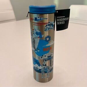 NEW STARBUCKS DISCOVERY SERIES DISNEY STAR WARS HOTH STAINLESS STEEL TUMBLER 16